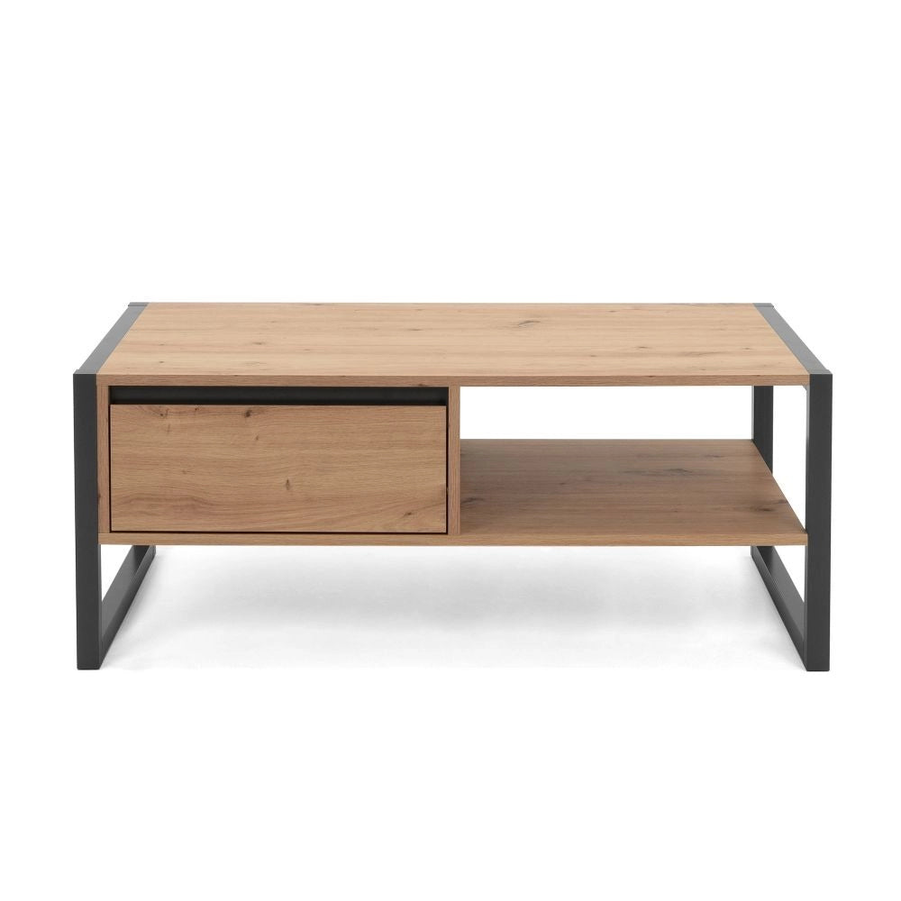Tavolino da salotto L100xP55XH40 Denver55 colore quercia antracite