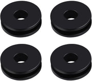 Fascia anteriore gommati 4 pezzi - Rimovibile - Nero - POM - 25 x 7,5 x 8,5 mm - Compatibile con Heritage/Road King - Aria gommati