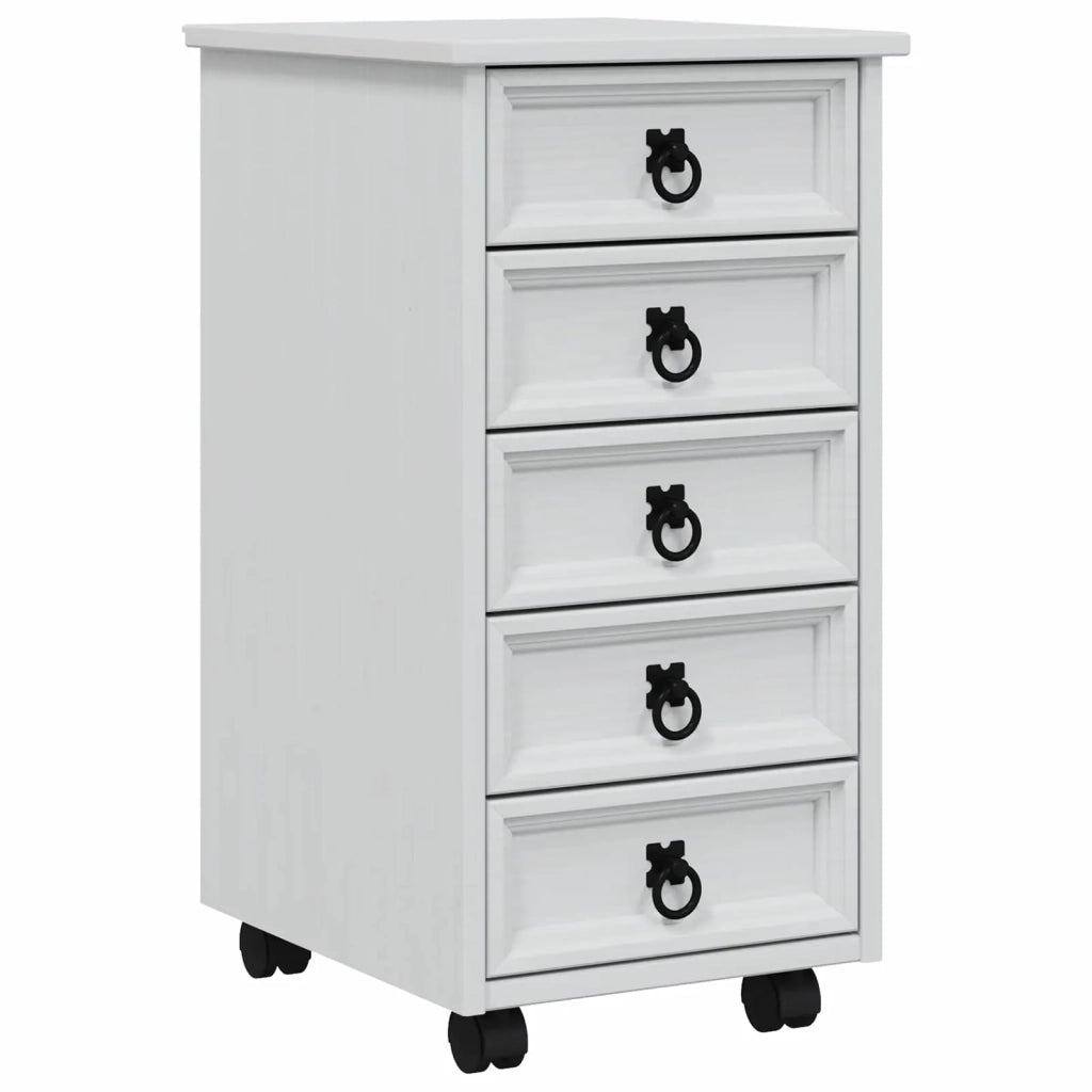 Armadietto Rotolante con Cassetti CORONA Bianco 42040532