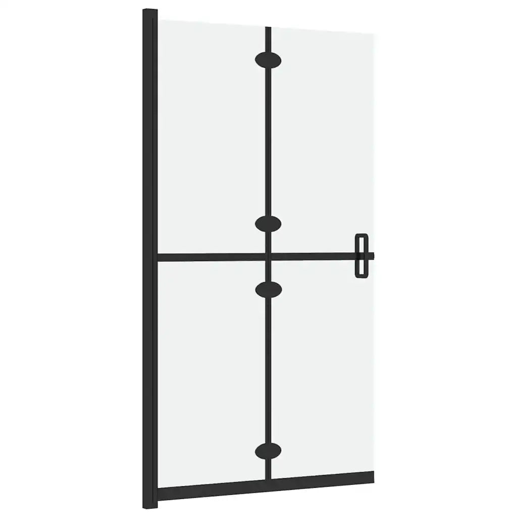 Parete per Doccia Walk-in Pieghevole in Vetro ESG 70x190 cm 151192