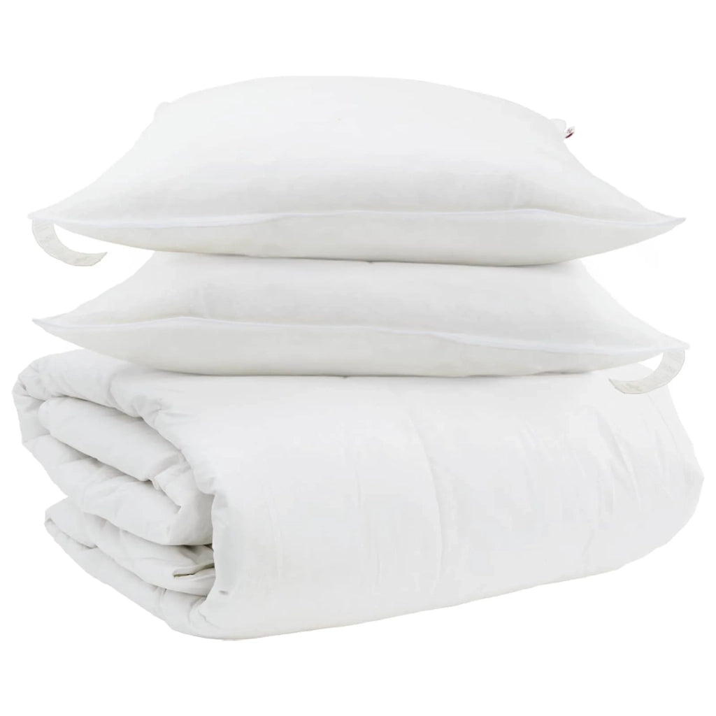 Set di Piumoni con cuscino 3 pcs Bianco Piuma d'anatra 3377111