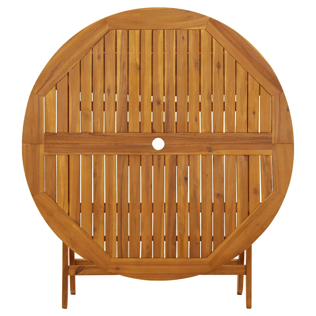 Tavolo da Giardino | Tavolino da esterno Pieghevole 110 cm in Massello d'Acacia