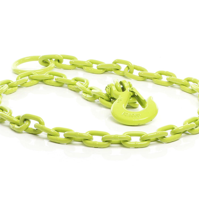 Catena forestale rotonda Tirante 1,83 mx10mm con anello di sospensione e gancio di sicurezza