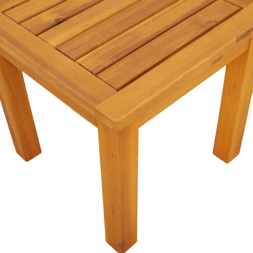 Tavolo Laterale da Giardino 35x35x34 cm Legno Massello di Acacia