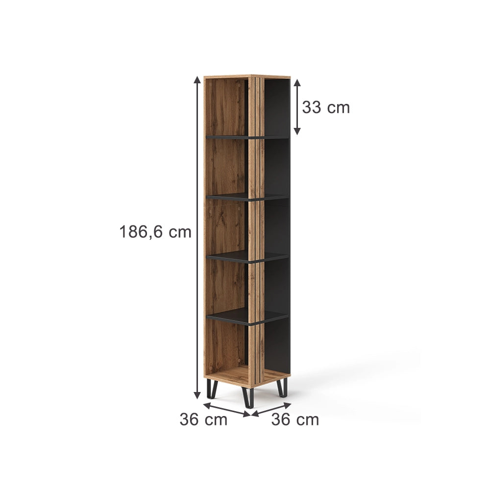 Vicco Libreria Quercia Wotan 36 x 186.6 cm