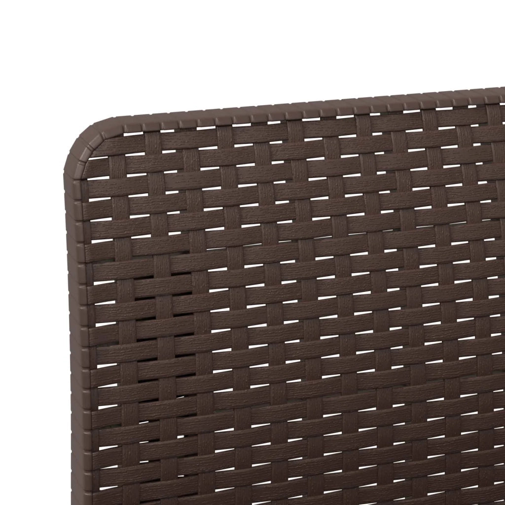 Divano da Giardino a 3 Posti in Aspetto Rattan PP Marrone 8011957