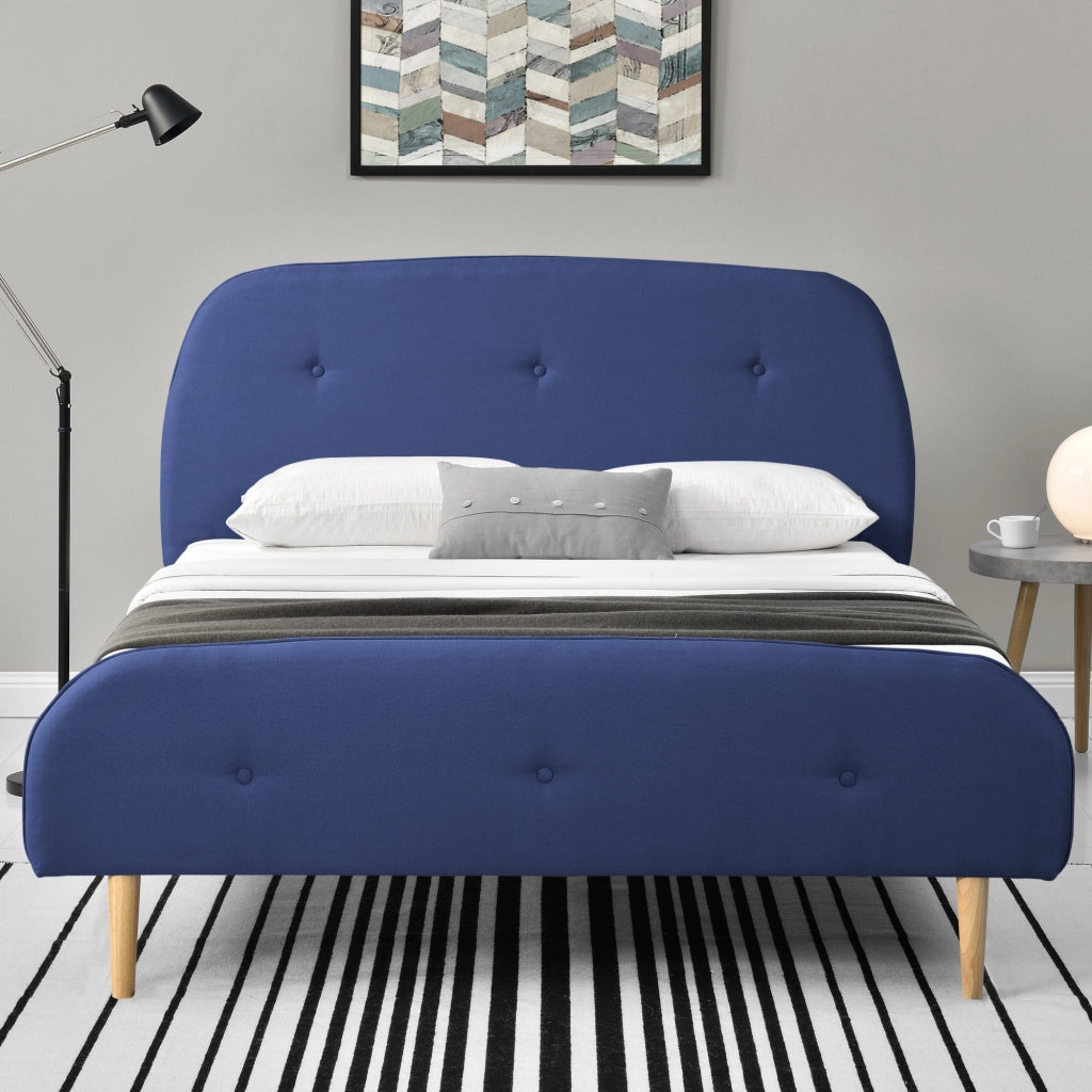 Struttura Letto Imbottito con Testiera Alta e Pediera Trapuntate 160 x 200 cm Letto Matrimoniale / 2 Piazze con