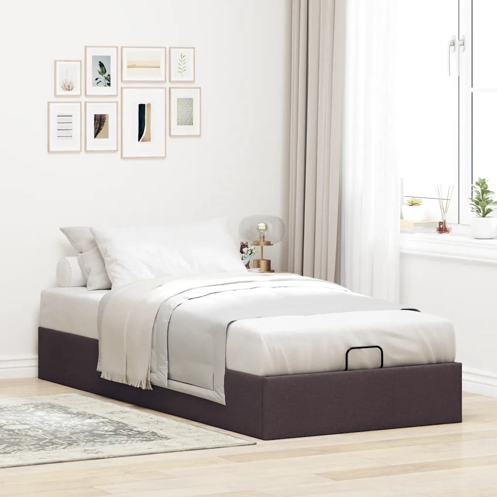 Struttura Letto Pouf senza Materasso 100x200 cm in Tessuto