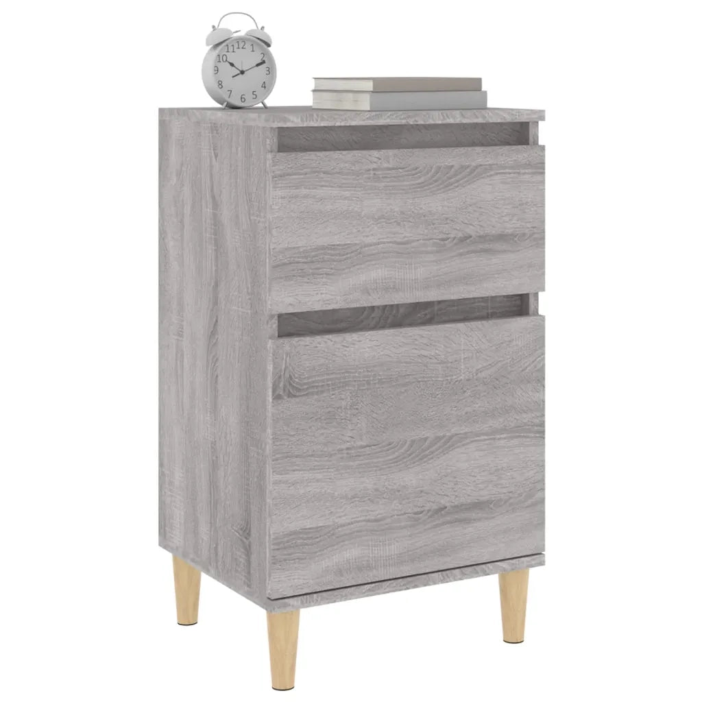 Comodini 2 pz Grigio Sonoma 40x35x70 cm 819705