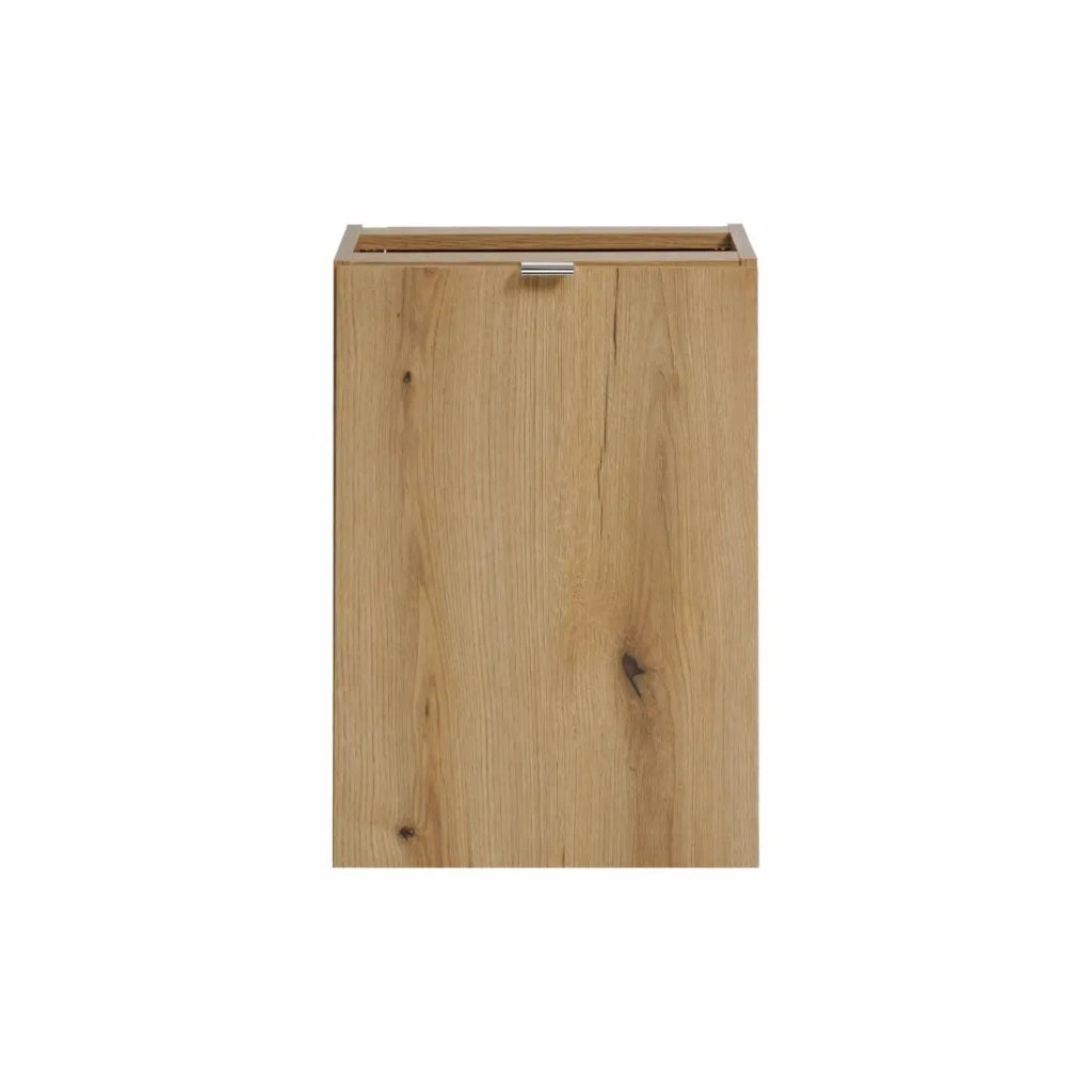 Mobile da bagno VANO - Cesto per la biancheria - Rovere - L40 × P39 × H57 cm - Da appendere