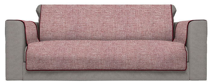 Copridivano con Copri Braccioli Seduta 60 cm in Poliestere Bordeaux