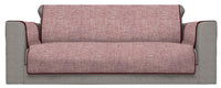 Copridivano con Copri Braccioli Seduta 125 cm in Poliestere Bordeaux