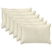 Cuscino con cuscino HOUTEN 6 pz Crema Fleece in microfibra 932270