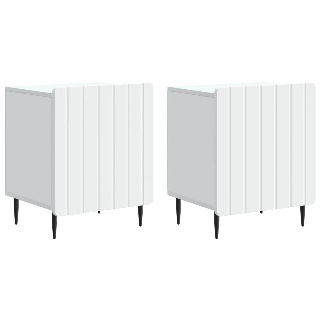 Armadio da Notte 2 pcs Bianco 43 x 34,5 x 52 cm 894336