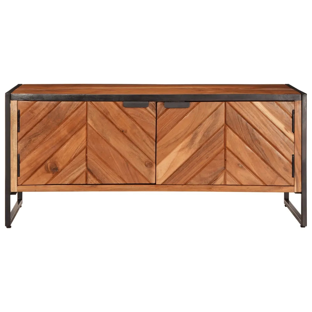 Tavolino da Salotto 90x55x40 cm in Legno Massello di Acacia 376047