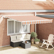 vidaXL Tenda Retrattile Multicolore 300 x 250 cm Tessuto, Metallo