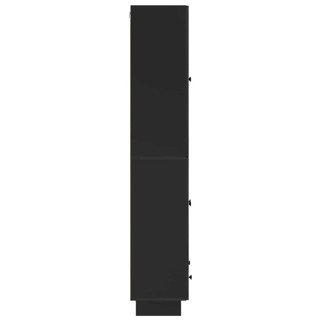 Set di armadi 2 pcs Nero 66 x 34,5 x 95 cm Legno ingegnerizzato