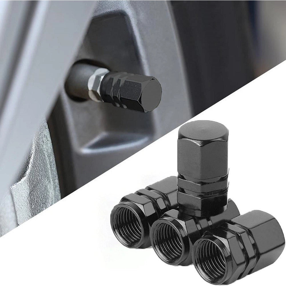 Trade Shop - Kit 8pz Tappi Stelo Valvola In Alluminio Cappucci Pneumatici Auto Universali Moto -