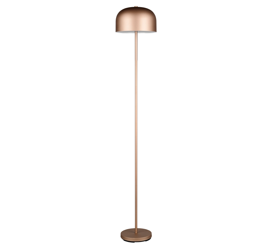 Piantana LED ricaricabile, metallo, caffè, H 147 cm, Jeff