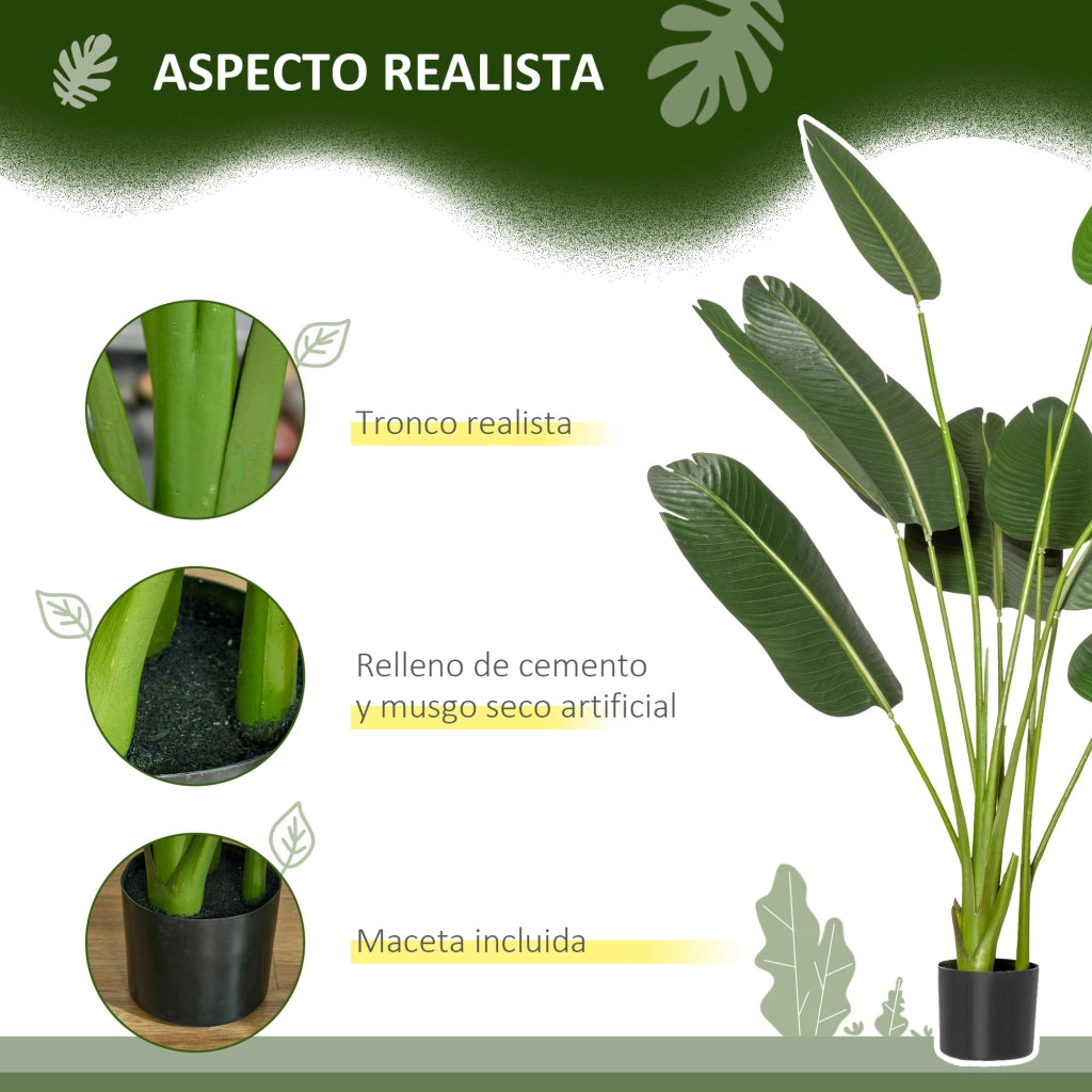 Planta Artificiale Banano ¨C zephmum ¨C Verde, 160 cm