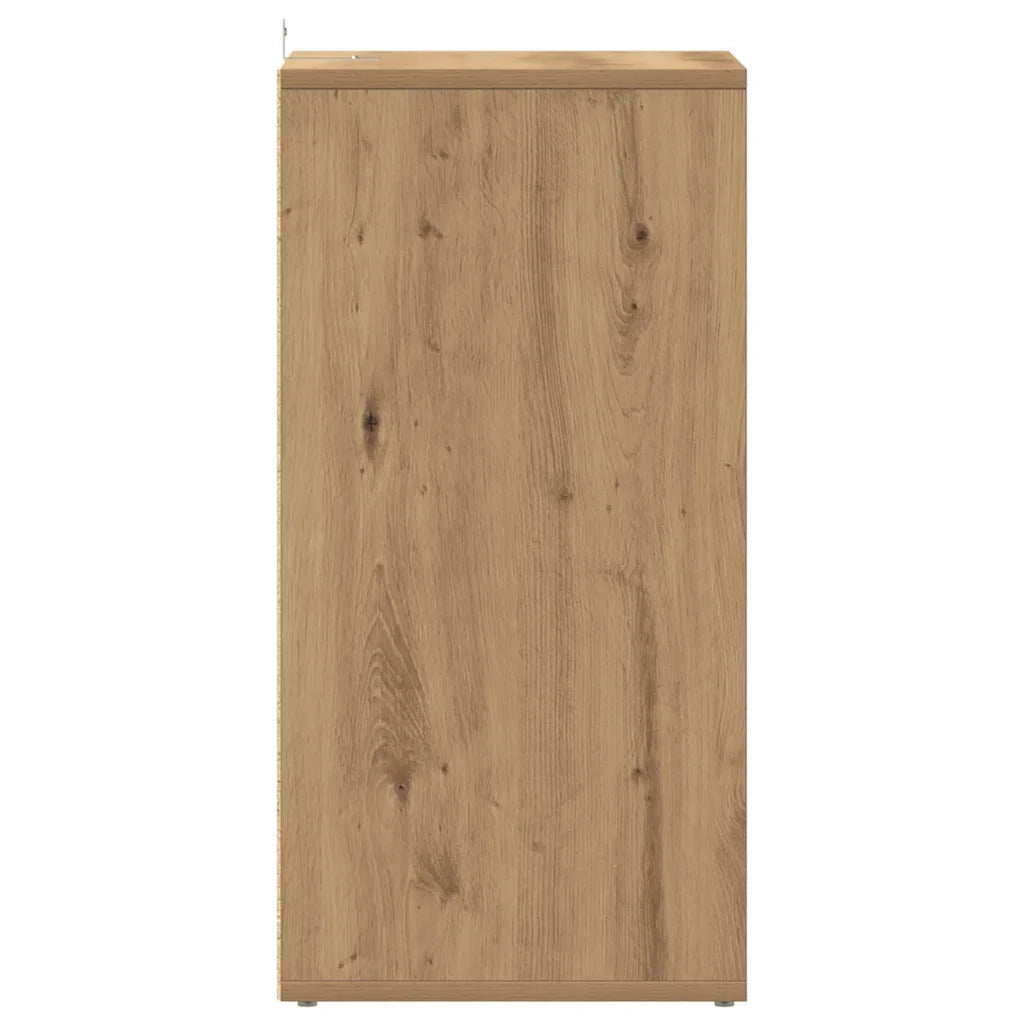 Mobile porta TV moderno con pratico vano contenitore 80 x 35 x 36 cm realizzato in legno di rovere composito artigianale 02_0050950