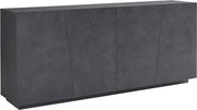 Credenza 4 Ante Battenti 200x43x86 cm Vega Ardesia