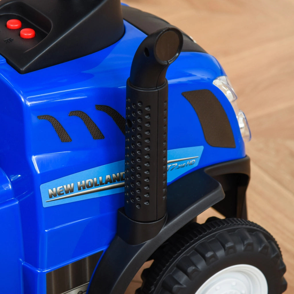Tractorino Correpasillos per Bambini con Rimorchio ¨C Zephmum ¨C Blu 91x29x44 cm