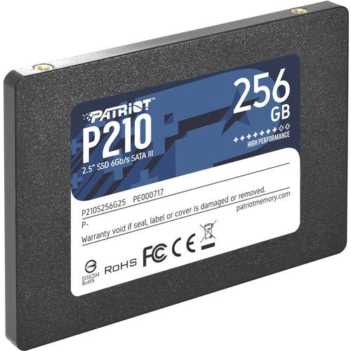 Ssd patriot 256gb p210 2.5 sata3 read:510mb/write:440 mb/s - p210s256g25 - gar. 3 anni