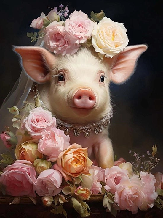 Set di Puntatura di Diamante Plus - Tema Animale - Pacchetto Completo per Principianti - Decorazione per la Casa - 30x40cm
