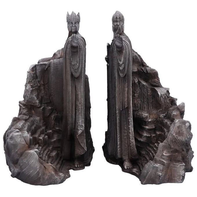 Nemesis Now B6597A24 Il Signore degli Anelli Gates of Argonath Fermalibri in Resina dipinti a mano 19 cm colore Grigio