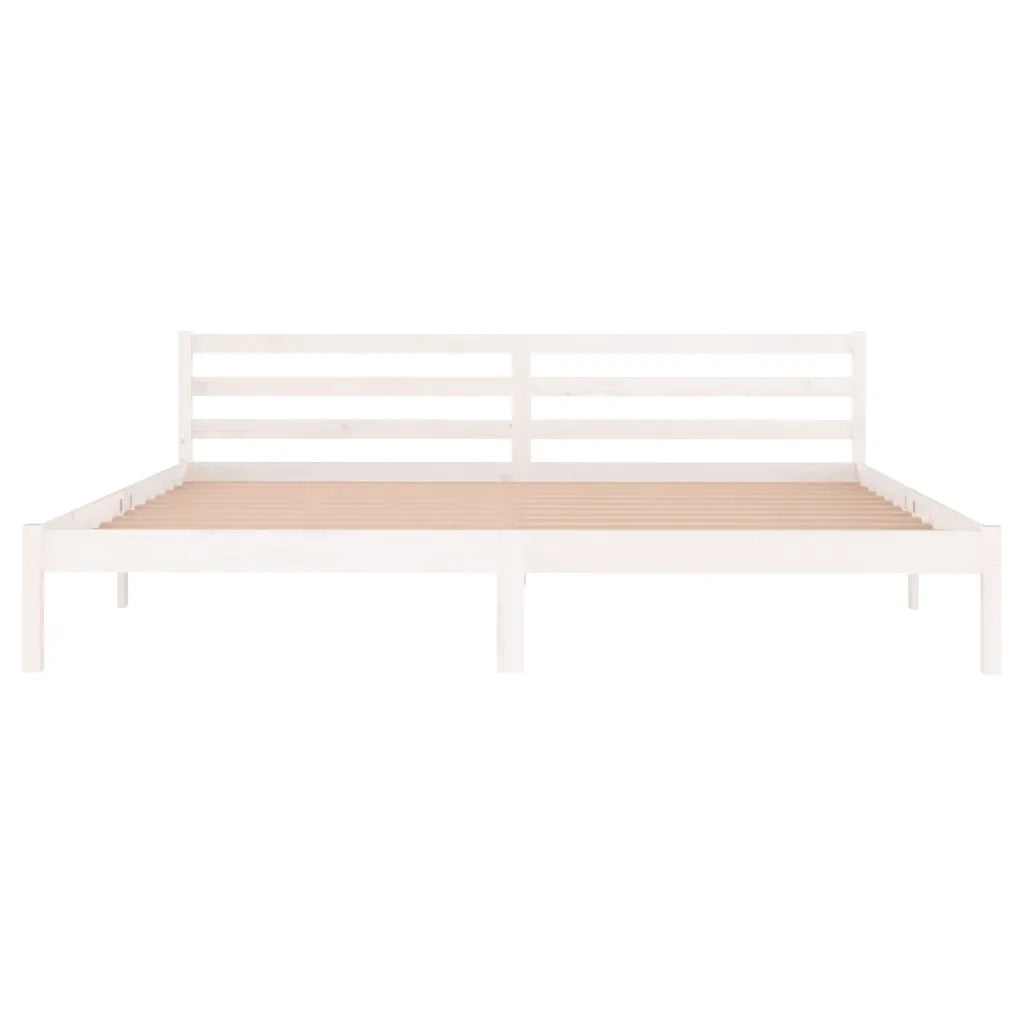 Giroletto in Legno Massello di Pino 200x200 cm Bianco cod mxl 64102