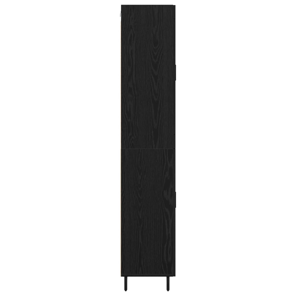 Credenza con cassetto 2 pcs Rovere Nero Legno multistrato 3416203