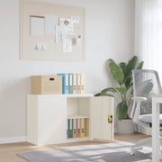 Armadio Classificatore Bianco 90x40x70 cm in Acciaio