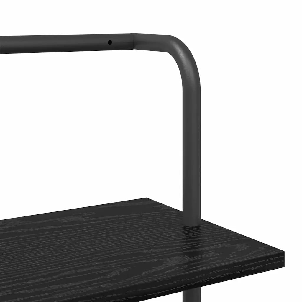 Libreria Rovere Nero 60 x 24 x 168 cm Legno multistrato 879965