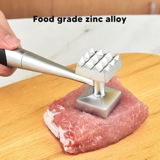 Strumento per la preparazione dei cibi - Maniglia in gomma - Taglia e trita carne - Design bilanciato - per carne di manzo, pollo, pesce