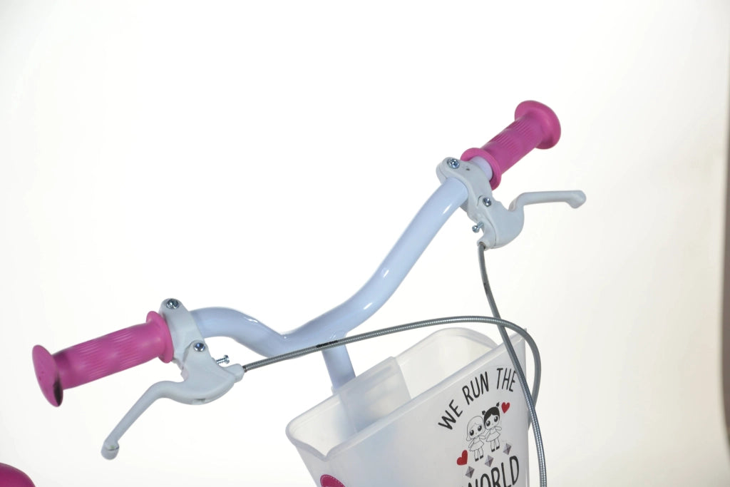 LOL 14", bicicletta per bambini, adatta ad etÃƒÂ  tra i 4 e i 6 anni, per altezza tra 100 e 120 cm, con cestino e po