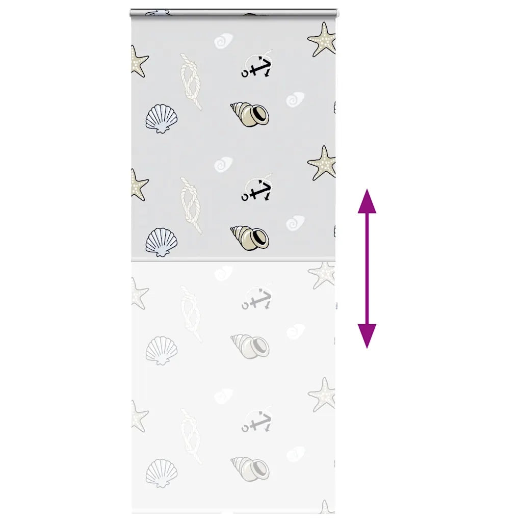 vidaXL Tenda a Rullo Doccia Cassonetto 90x240 cm Larghezza Tessuto