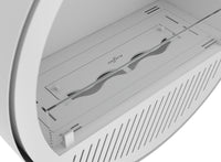 Camino a Bioetanolo Sospeso Ø72,4x30x220,4 cm Incyrcle Slim Bianco