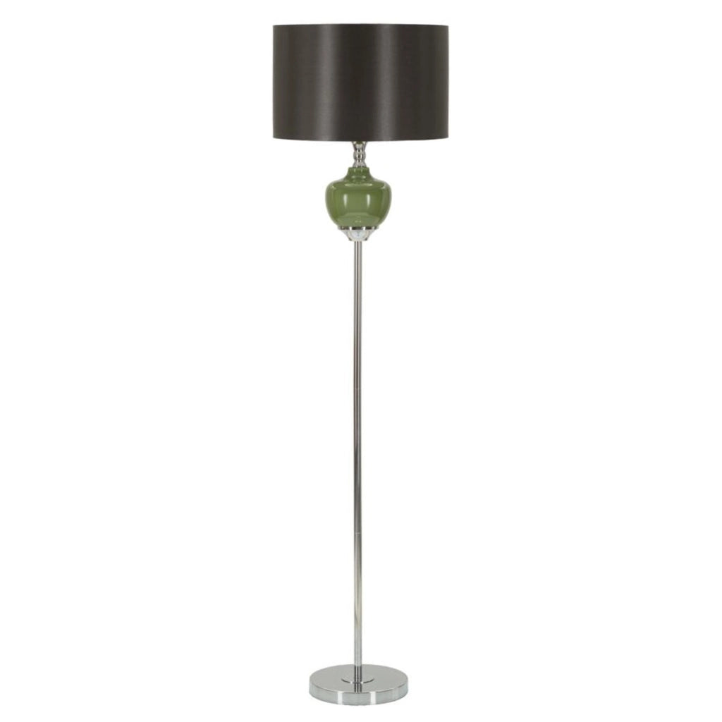 Lampada da Terra VKH218, Verde, Metallo, 40x40x160 cm