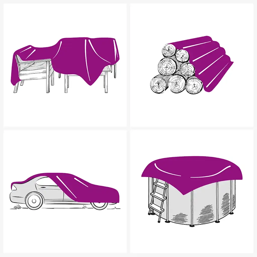 Telone Verde 5x5 m 650 g/mÂ²