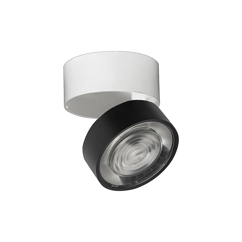 Hole Applique/Plafoniera LED 7W 3000K CRI90 38° IP20 Nero - Rossini Group | Illuminazione da parete o soffitto orientabile di design