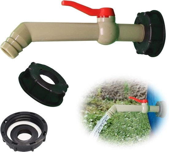Valvola di scarico 1 pollice 25 mm valvola a sfera per serbatoio IBC serbatoio di pioggia serbatoio d'acqua DN40-50