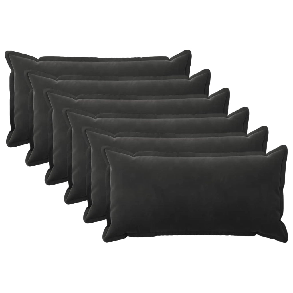 Cuscino con cuscino HOUTEN 6 pz Nero Velluto 933866