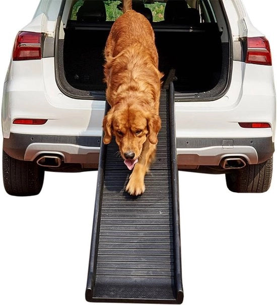 Trappola per cani in plastica, 157,5 x 39,5 x 8,5 cm, con rivestimento antiscivolo, pieghevole