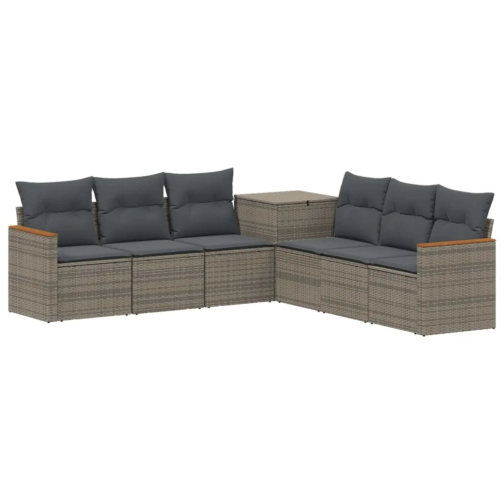 Set di divani 7 pz Grigio e Grigio Scuro 3448860
