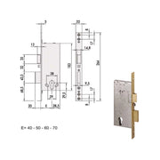 Elettroserratura Inf.Legno 12011-60-0 Cisa