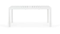 Tavolo da Giardino Allungabile 160/240x90x75 cm in Alluminio Hilde Bianco