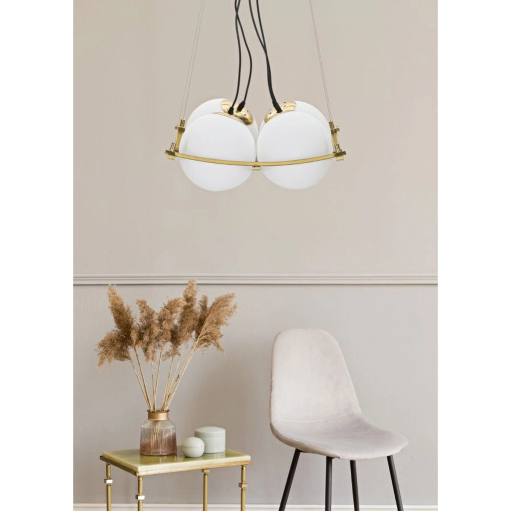 Lampada a Sospensione VKH79, Bianco, Metallo, 45x45x20 cm