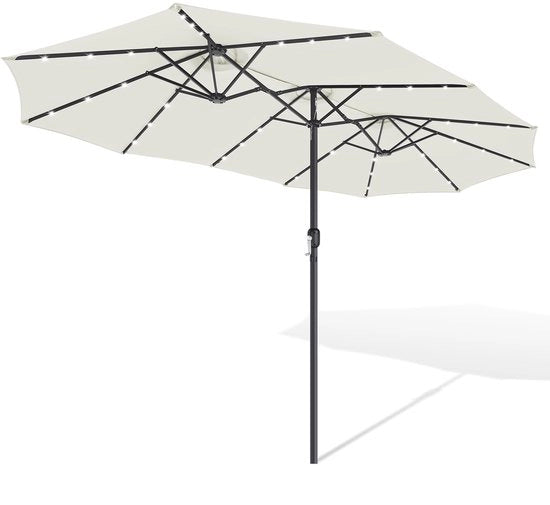 Parasole con illuminazione LED – Ombreggiatura estesa