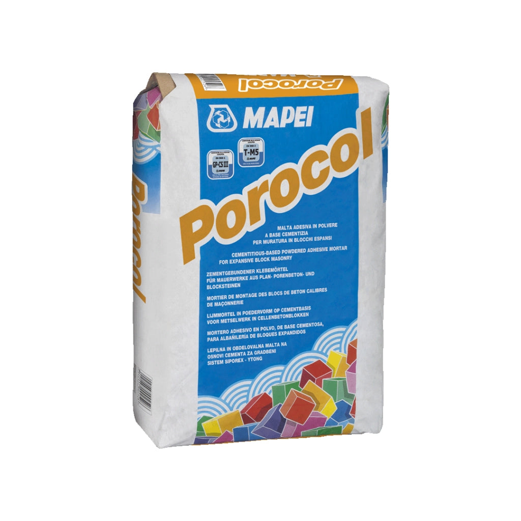 Porocol mapei 25 kg collante rasante per blocchi in gasbeton